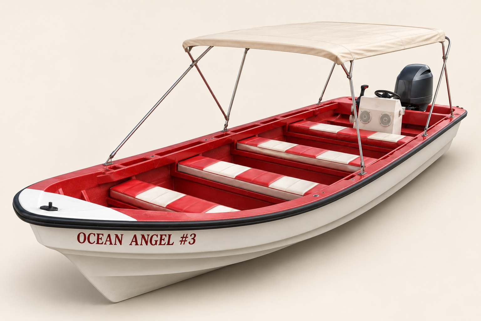 Simulated studio render of Ocean Angel.